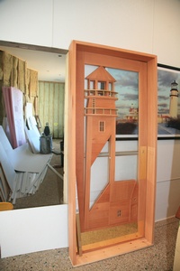 Custom Made Highland Light Door for Weight/Fitness Room